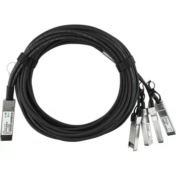 BlueOptics Dell GEZDK5J BlueLAN Passives 40GBASE-CR4 QSFP para 4x10GBASE-CR SFP+ Cabo Breakout Direct Attach, 1m