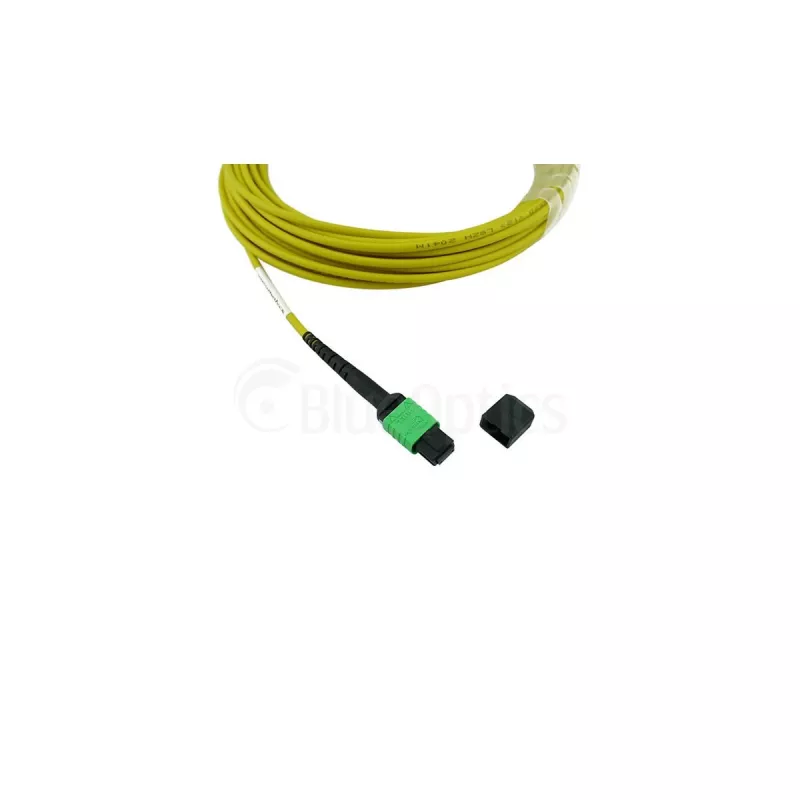 Cabo de patch monomodo MPO-MPO BlueOptics CB-M12-M12-SMF7M compatível com G.657.A1 7,5 m