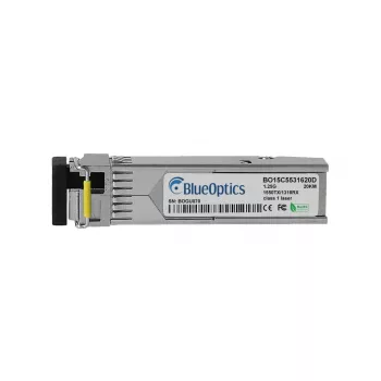 Transceptor SFP BlueOptics compatível com TP-Link ISM321A-20, 1000BASE-BX-D, LC simplex, SMF, TX1550nm/RX1310nm, 20 km