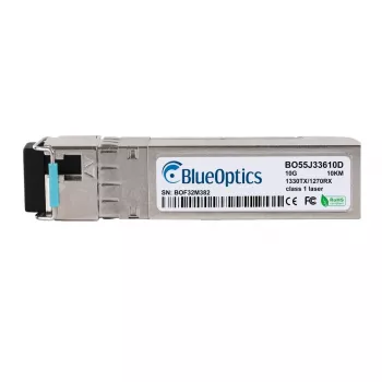 Transceptor Bidi SFP+ BlueOptics compatível com TP-Link SM5110LSA-10, LC simplex, 10GBASE-BX-D, fibra monomodo, TX1330nm/RX1270nm, 10 km
