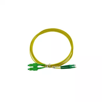 BlueOptics Cabo de patch de fibra óptica duplex LC-APC/SC-APC monomodo OS2 2 metros