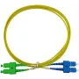 Cabo de patch de fibra ótica duplex BlueOptics SC-UPC para SC-APC monomodo OS2 2 metros