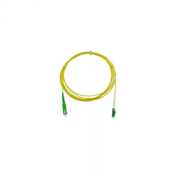 Cabo de patch de fibra ótica simplex BlueOptics LC/APC-SC/APC monomodo OS2 7,5m amarelo