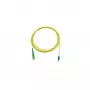 Cabo de patch de fibra ótica simplex BlueOptics LC/APC para SC/APC monomodo OS2 0,5m amarelo
