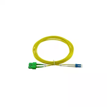 Cabo de patch de fibra ótica duplex BlueOptics LC/UPC-SC/APC monomodo 5 metros
