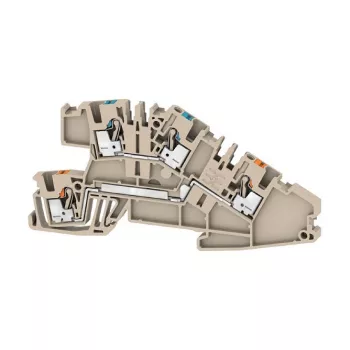 Weidmüller AITB 2.5 BB N-L borne de passagem, azul, ligação por parafuso, 500V, 24A, 2,5 mm², calha DIN