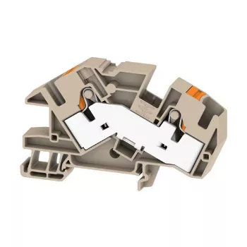Weidmüller AITB 16 BB 2C borne de instalação em calha, ligação por parafuso, calha DIN, 500V, 76A, 0,5-16 mm², bege-escuro