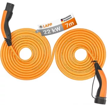 Lapp Mobility cabo de carregamento Helix Type 2 22 kW 7 m laranja