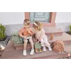 Lancheira infantil de aço inoxidável Lassig Happy Prints Oliv, 1 l, tampa em PP com anel de silicone