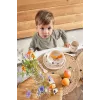 Conjunto de mesa 5 peças Lassig Little Mateys Royal Blue - prato, tigela, copo, colher, garfo
