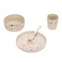 Conjunto de louça infantil Lassig Little Mateys Spicy Orange, 4 peças (prato, tigela, copo, colher), 70 % polipropileno e 30 % celulose