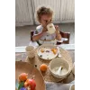 Conjunto de louça infantil Lassig Little Mateys Spicy Orange, 4 peças (prato, tigela, copo, colher), 70 % polipropileno e 30 % celulose
