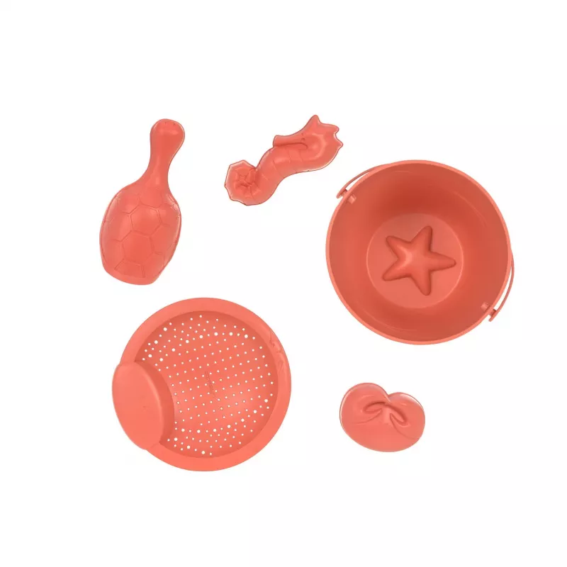 Conjunto de brinquedos de areia Lassig Water Friends rosa - 5 peças