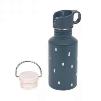 Garrafa de aço inoxidável Lassig Happy Prints com tampa desportiva adicional 500 ml azul-marinho