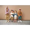 Hoodie de algodão orgânico Lassig Little Gang Free Milky 2-4 anos