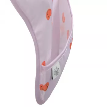 Conjunto de babetes impermeáveis Lassig 6m+ Happy Rascals Heart lavanda