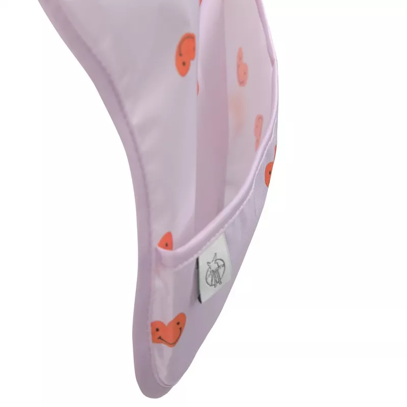 Lassig conjunto de babetes impermeáveis 6m+ Happy Rascals Heart Lavender
