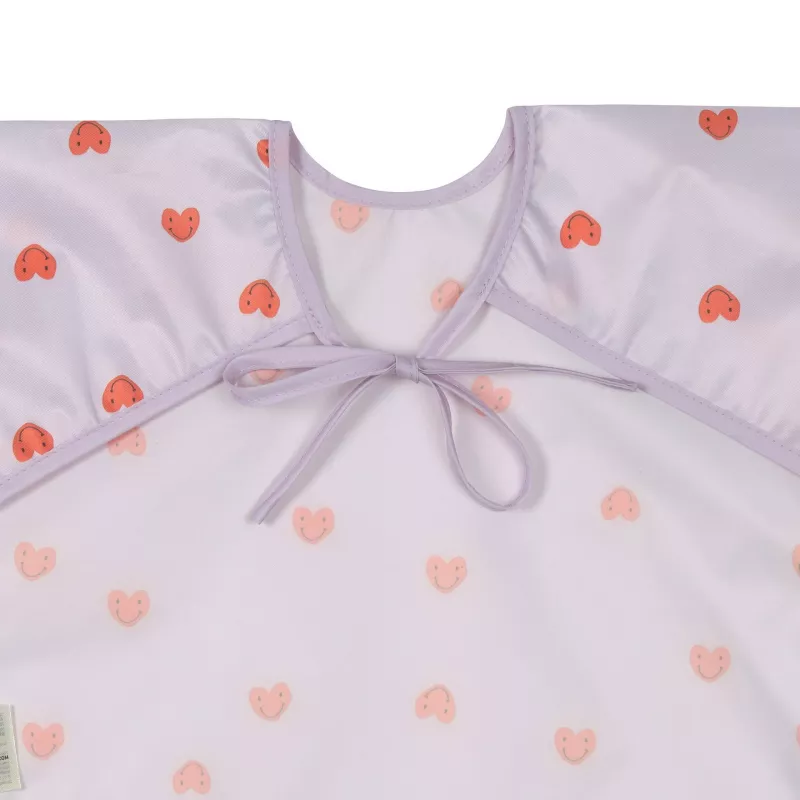 Babetes com mangas e bolsa de recolha Lässig Happy Rascals Herz, 2 unidades, 6-24 meses, poliéster impermeável
