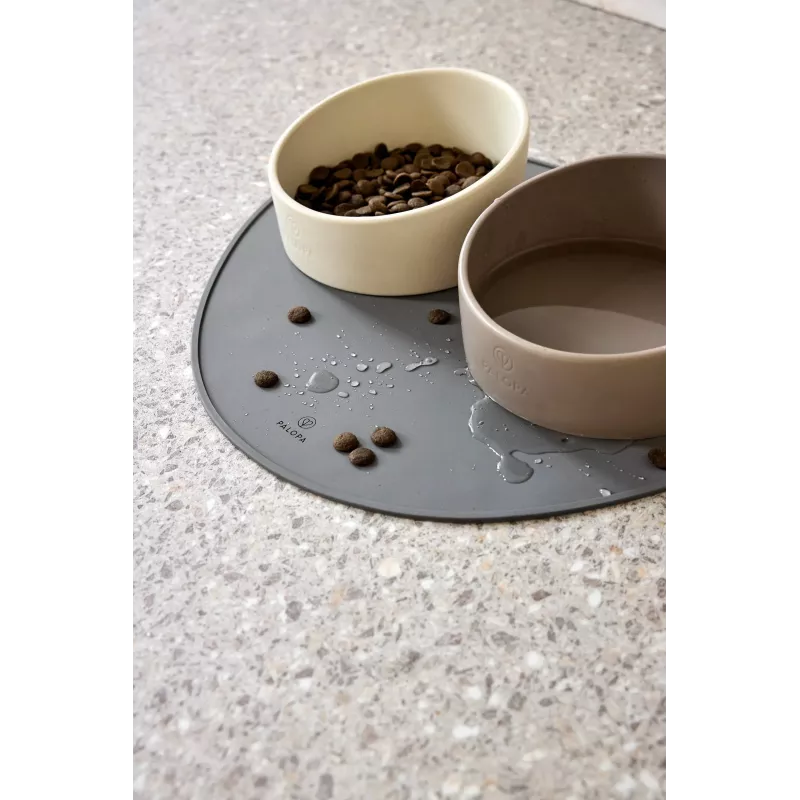 Tigela de comida para cães em porcelana PALOPA Cali taupe