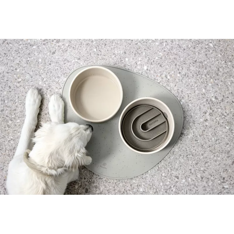 Inserção de comedouro lento em silicone para cães PALOPA Yumo taupe