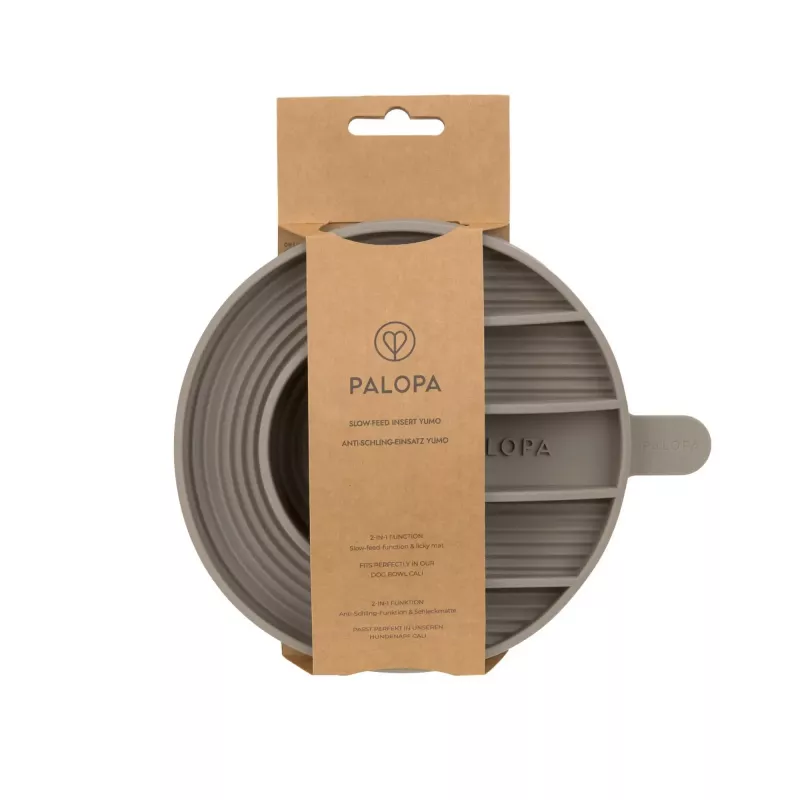 Inserção de comedouro lento em silicone para cães PALOPA Yumo taupe