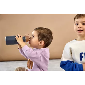Garrafa de água Lassig Little Gang Smile 500 ml Navy