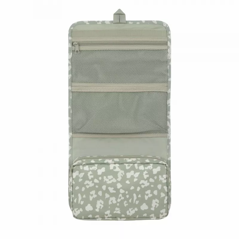 Bolsa de fraldas Lassig Green Label XL, Leo, 1,9 l, 26 x 4,5 x 19 cm, com muda de fraldas impermeável, poliéster reciclado, Light Khaki
