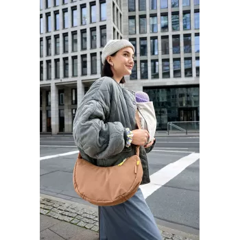 Bolsa de cintura Lassig Green Label Stretch Up Brown