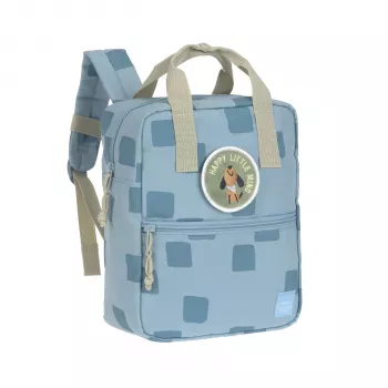 Mini mochila quadrada Lassig Pattern Party Blue