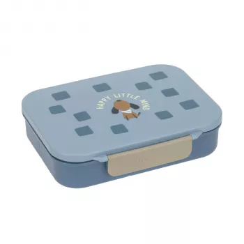 Caixa de almoço bento Lassig com compartimentos Pattern Party Blue/Green