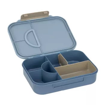 Caixa de almoço bento Lassig com compartimentos Pattern Party Blue/Green