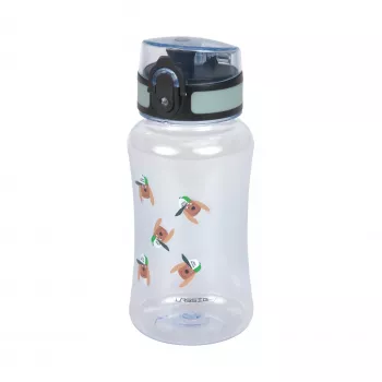 LASSIG Garrafa de água Tritan 420 ml Tiny Team Dog Menta/Azul
