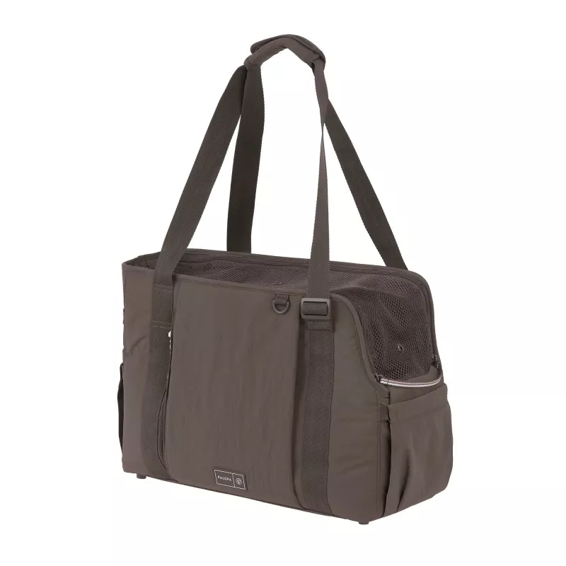 PALOPA Weda Bolsa de Transporte para Cães Enrugada Chocolate para cães até 10 kg
