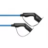 Cabo de carregamento EV kabelmeister® Modo 3, ficha Type 2 para conector fêmea, trifásico, 16 A, 11 kW, azul, 5 m