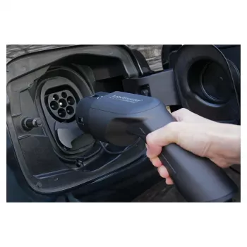 Cabo de carregamento EV KABELMEISTER Mode 3, ficha Type 2 para conector fêmea, trifásico, 16A, 11kW, azul, 7,5m