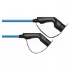 Cabo de carregamento EV KABELMEISTER Mode 3, ficha Type 2 para conector fêmea, trifásico, 16A, 11kW, azul, 7,5m