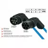 Cabo de carregamento EV KABELMEISTER Modo 3 Type 2 11 kW 16 A trifásico em espiral 5 m preto