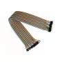 Fios jumper kabelmeister 40 pinos, fios separáveis para Arduino, Raspberry Pi, etc., macho para fêmea