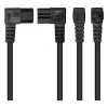 Cabo de alimentação Kabelmeister ficha Schuko tipo E+F (angular 90°) para conector fêmea IEC C15 (reto), 1,8 m, preto
