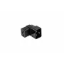 Adaptador de rede Kabelmeister ficha C20 para conector fêmea C19 angular para cima/baixo - 16A 250V 4000W preto
