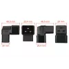 Adaptador de rede Kabelmeister ficha C20 para conector fêmea C19 angular para cima/baixo - 16A 250V 4000W preto