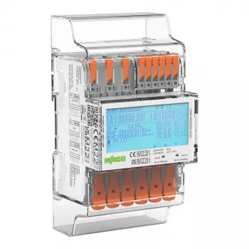 Contador de energia trifásico digital WAGO 879-3000 4PU 65 A conforme MID, 1 unidade
