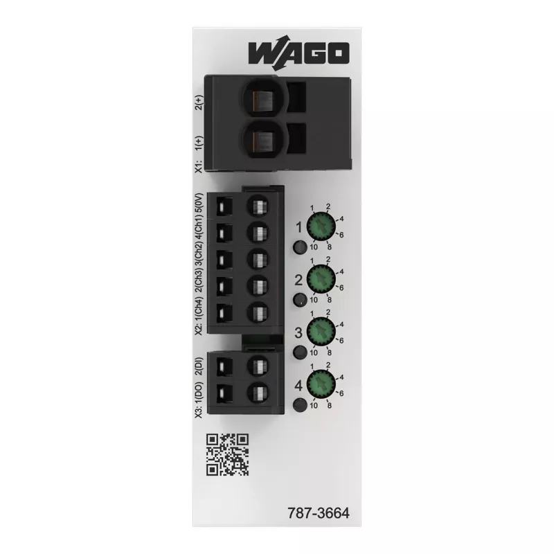 Disjuntor eletrónico WAGO 787-3664 4 canais 24 V DC