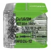 Conector WAGO 221-430 COMPACT 2 condutores, 0,2-4 mm², 15 unidades, Green Range