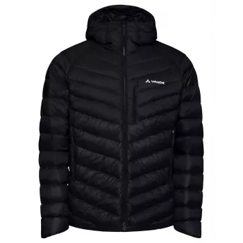Casaco de penas com capuz Vaude Monviso - preto, tamanho M