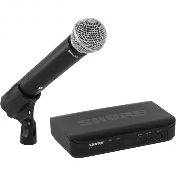Shure BLX24E/SM58-M17 sistema de voz sem fios com microfone de mão SM58, banda M17 (662-686 MHz)