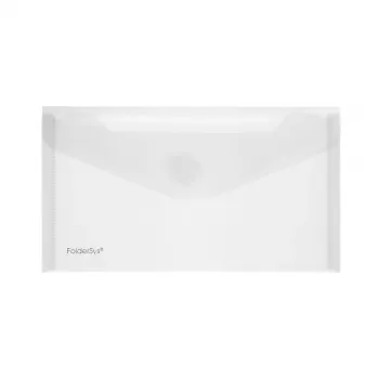 FolderSys capa para documentos DIN longa transparente pack de 10