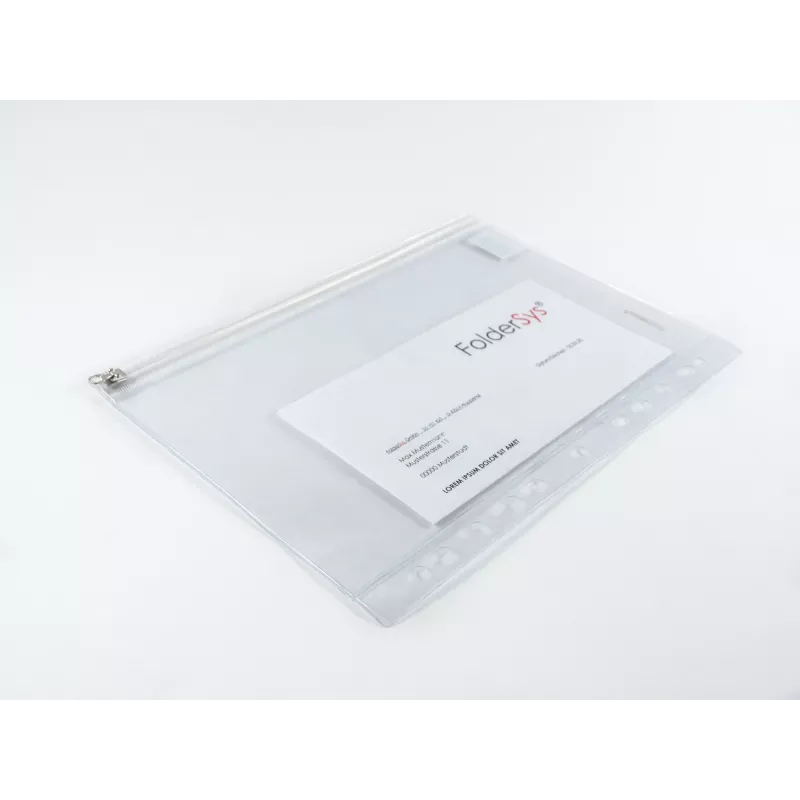 FolderSys capa para coleção de documentos 40410-00 213/190x305mm PVC transparente