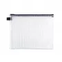 Foldersys bolsa com fecho B5 transparente