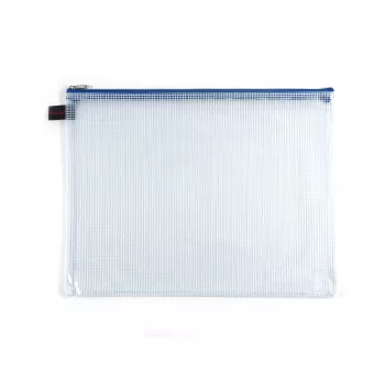 FolderSys bolsa para documentos com fecho A4 transparente